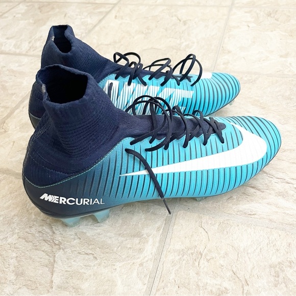 Nike Mercurial Veloce FG 831961-404 Soccer Cleats Gamma Ice Pack Blue Size 11 - Picture 4 of 11
